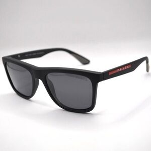 Prada Men’s Polarized Sunglasses | Matte Black & Red | New | Minor Mark